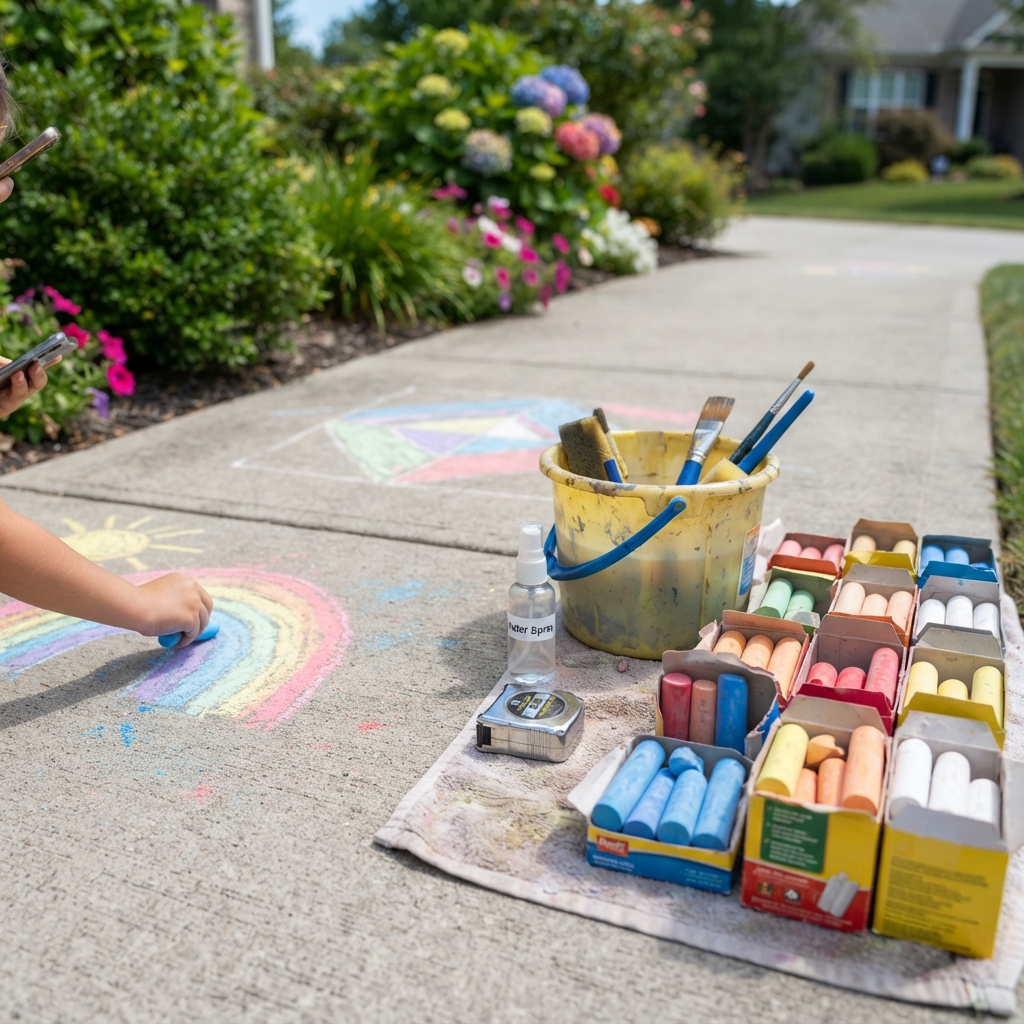 Chalk art is one