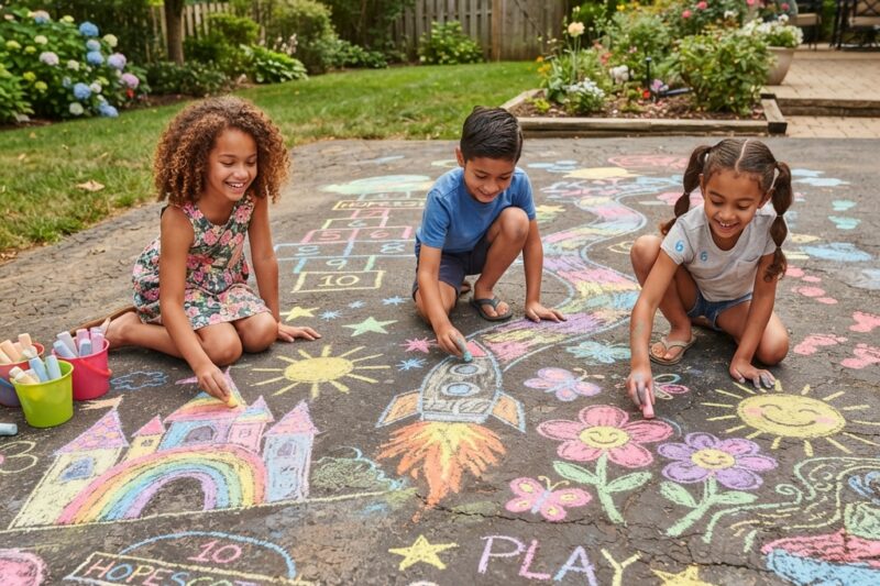 Chalk Art Ideas for Children: Creative Outdoor Fun