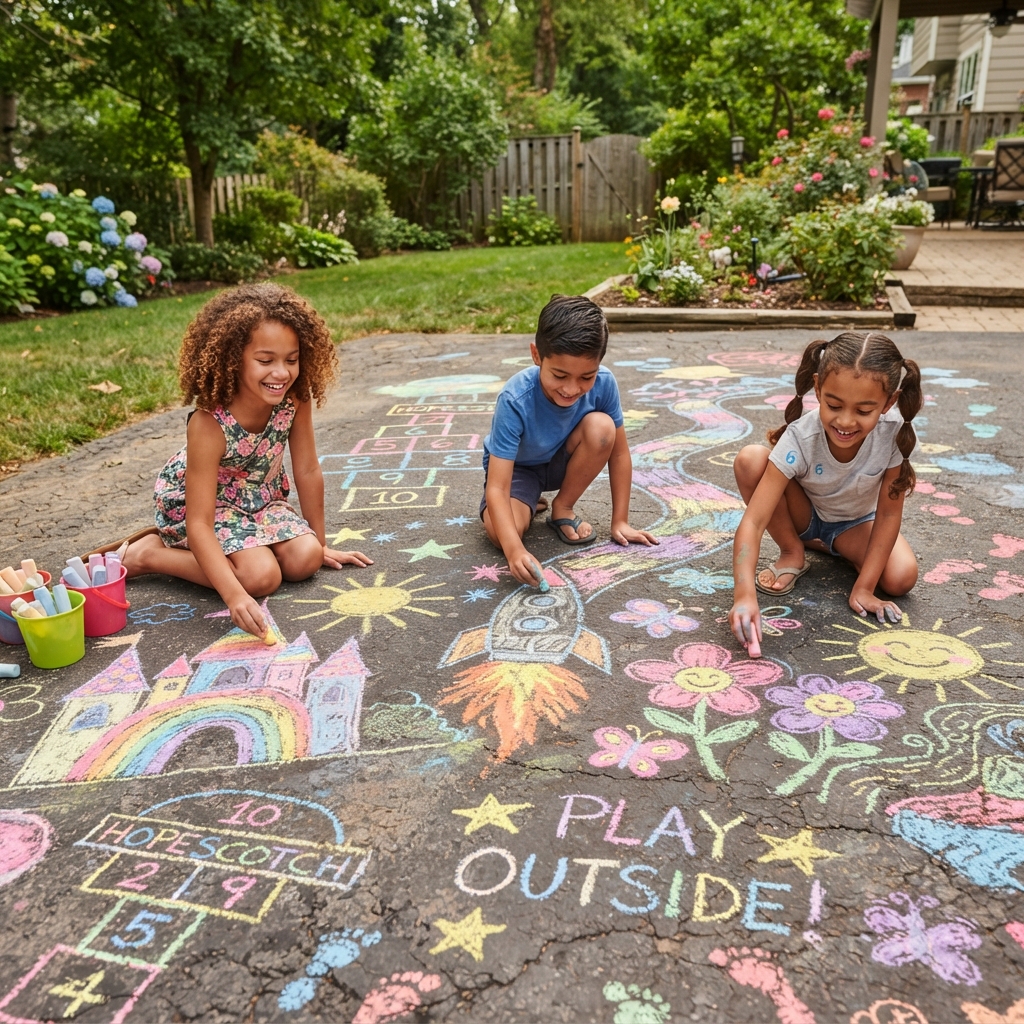 Chalk art is one