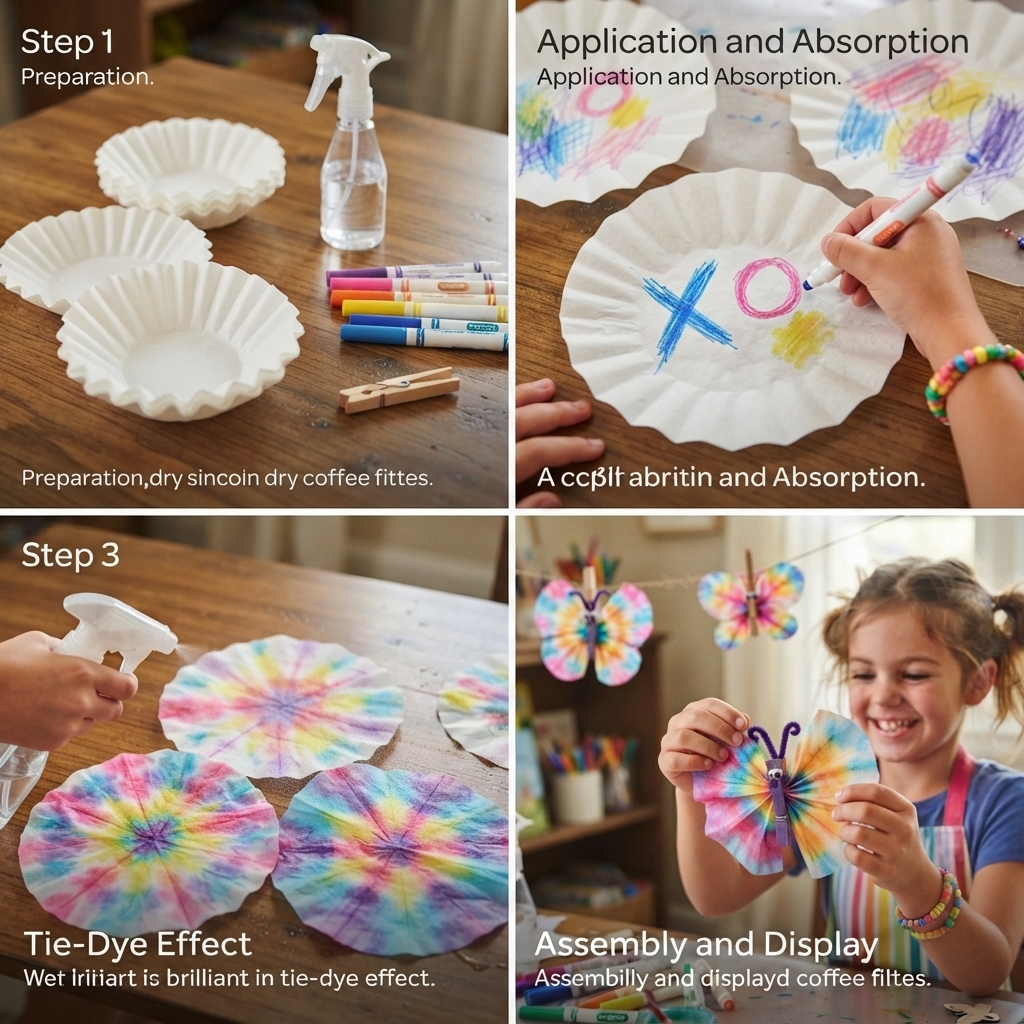 Coffee filter butterflies