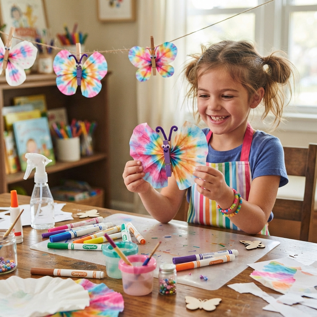 Coffee filter butterflies