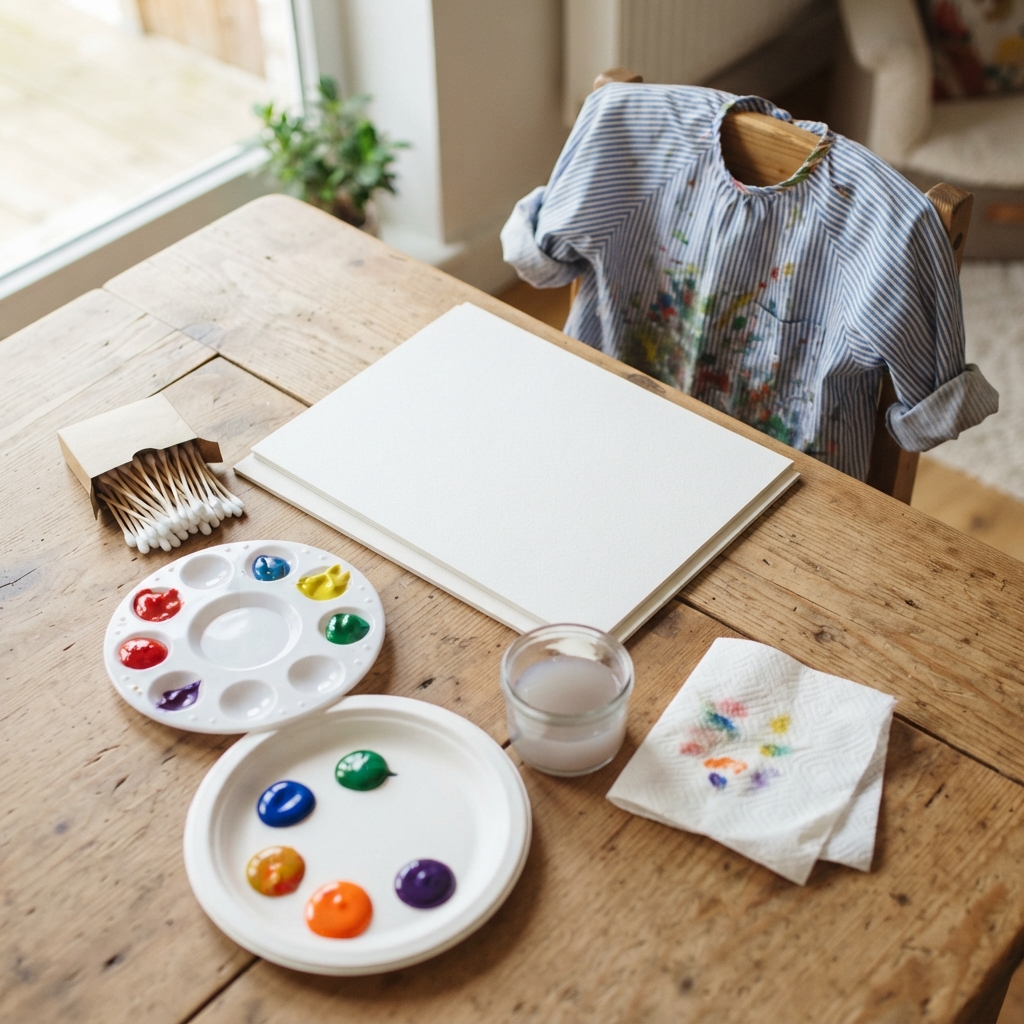 Drawing with Cotton Swabs for Children