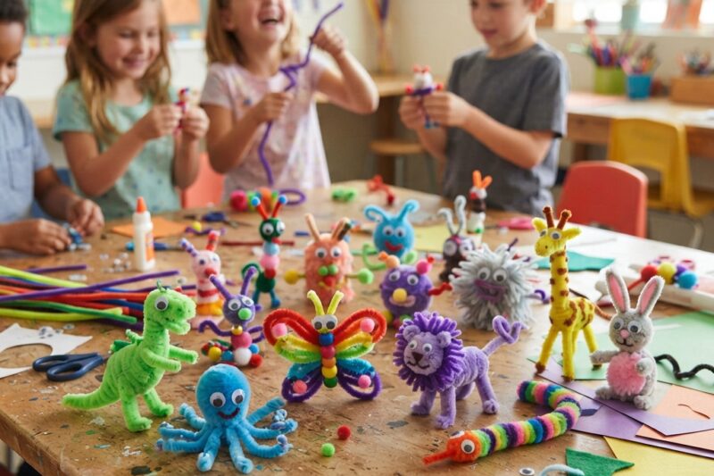 Pipe Cleaner Creatures That Children Love: A Fun School Project