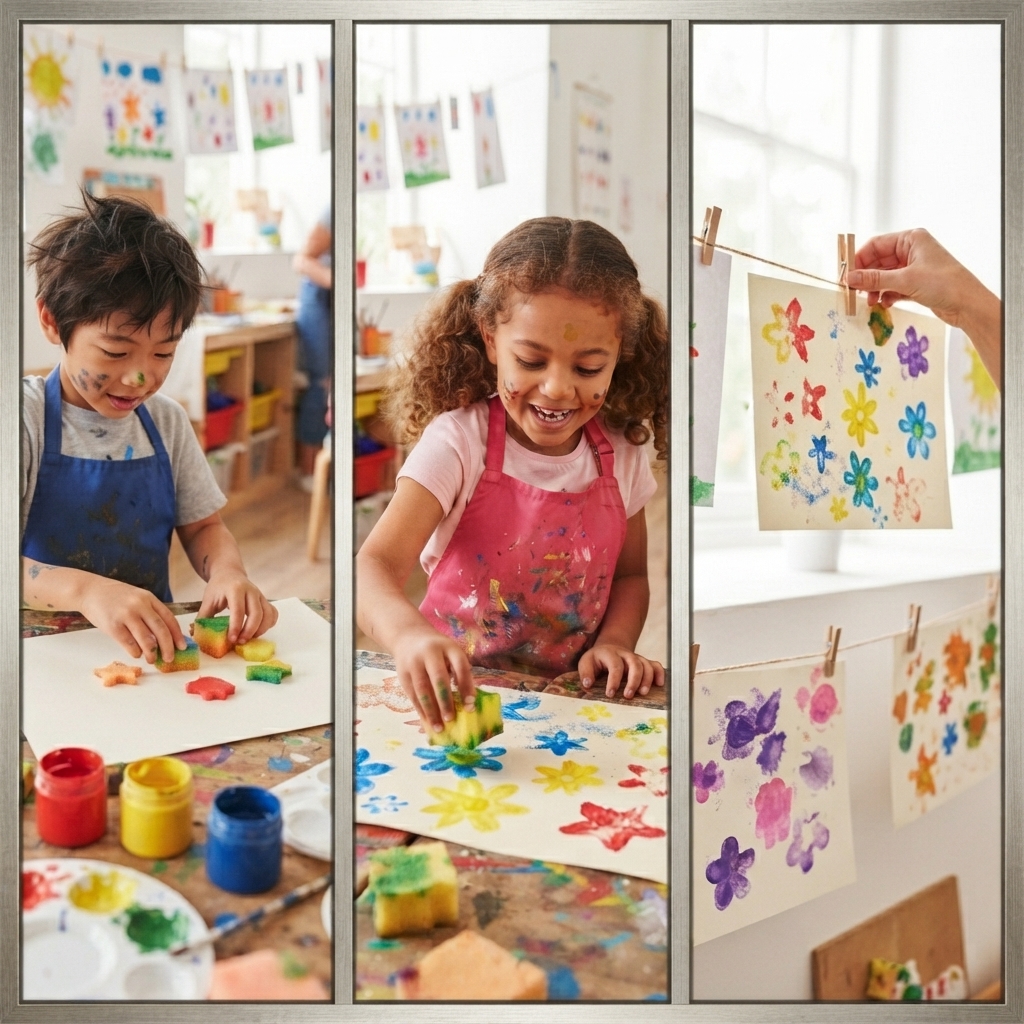 Sponge painting