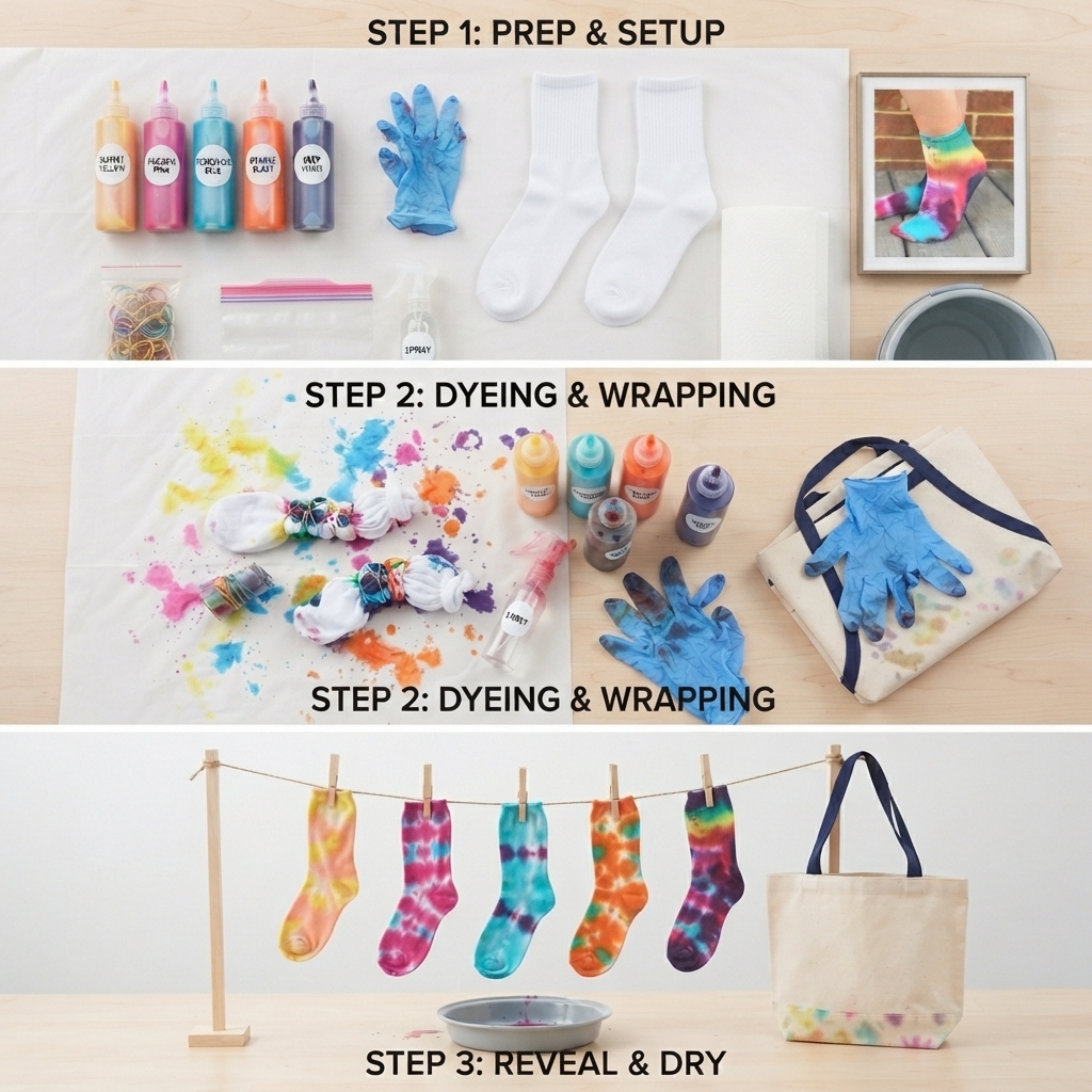 Tie-Dye Socks Project
