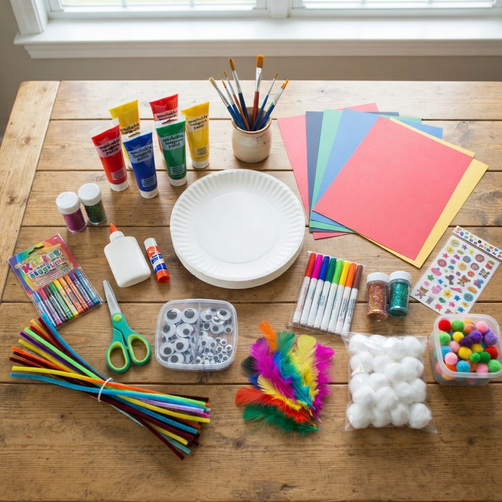 animals from paper plates