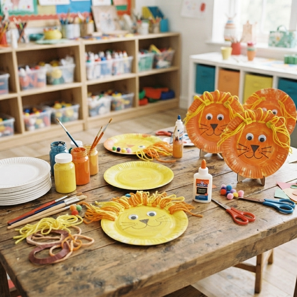 animals from paper plates
