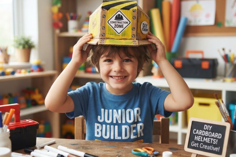 Cardboard Construction Worker’s Helmet for Kids: A Fun and Creative DIY Craft Project