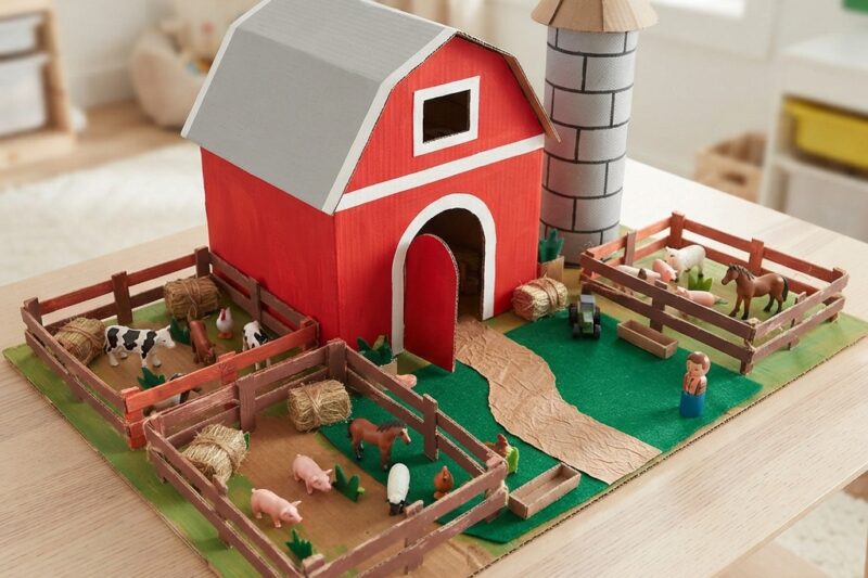 How to Make a Cardboard Farm for Children: A Fun DIY Craft Adventure