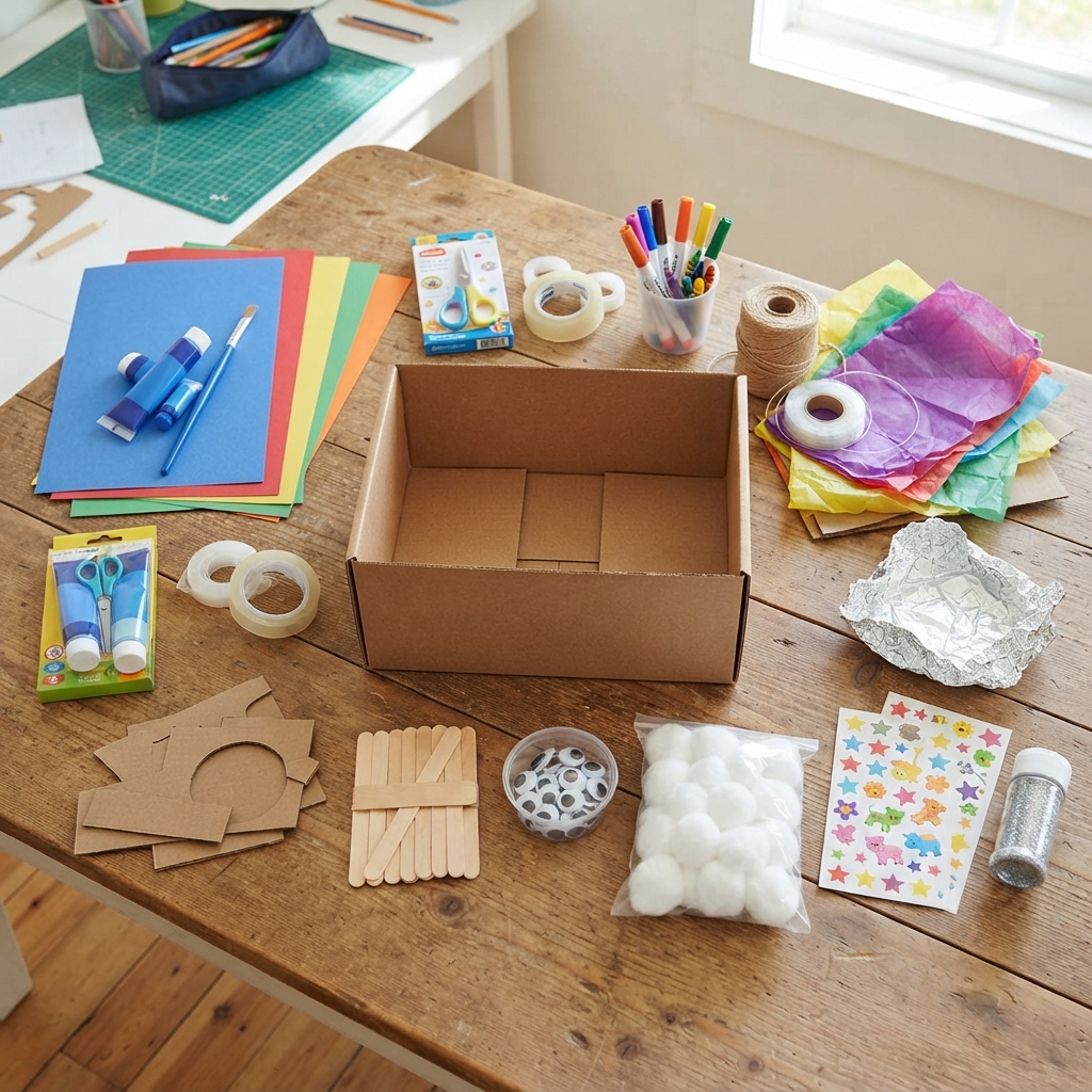 cardboard fish tank is