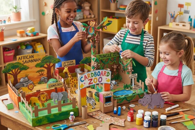 How to Make a Cardboard Zoo for Children: A Fun DIY Craft Adventure