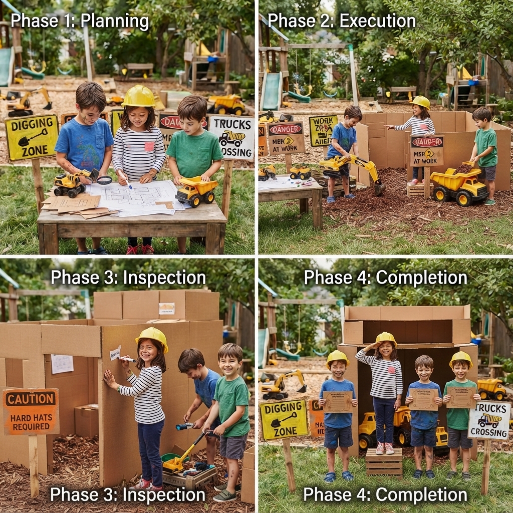 construction site signs out of cardboard