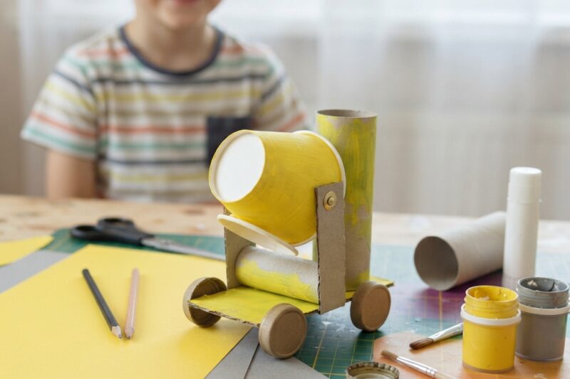 How to Make a Paper Cement Mixer for Children – A Fun DIY Construction Craft