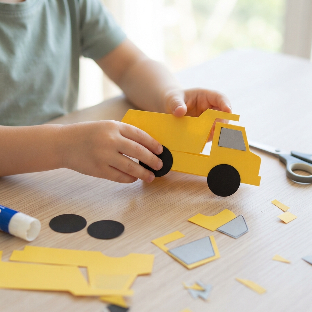 paper dump truck