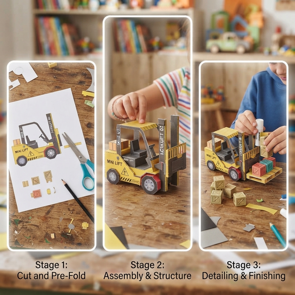 paper forklift.