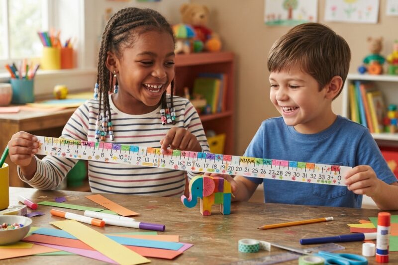 Paper Measuring Tape for Kids: A Fun and Educational DIY Craft Project