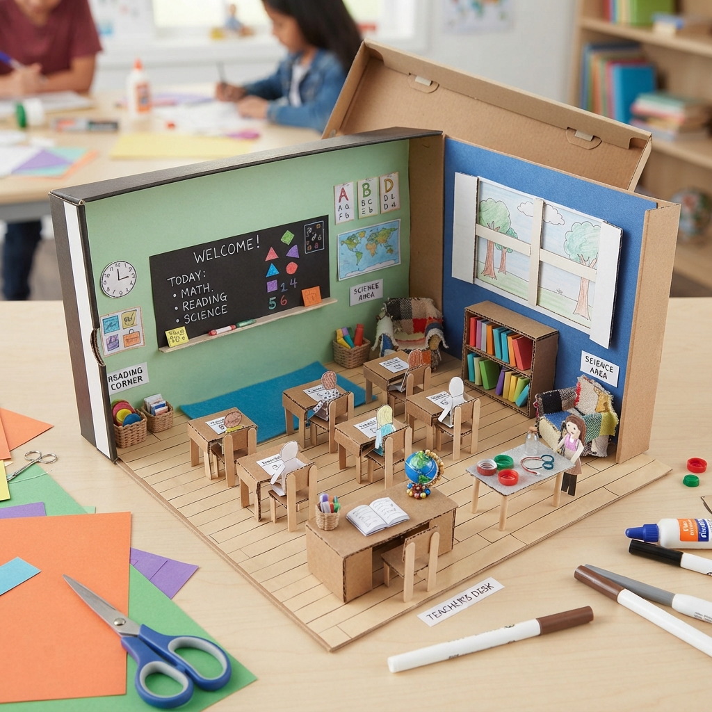 A shoebox section model