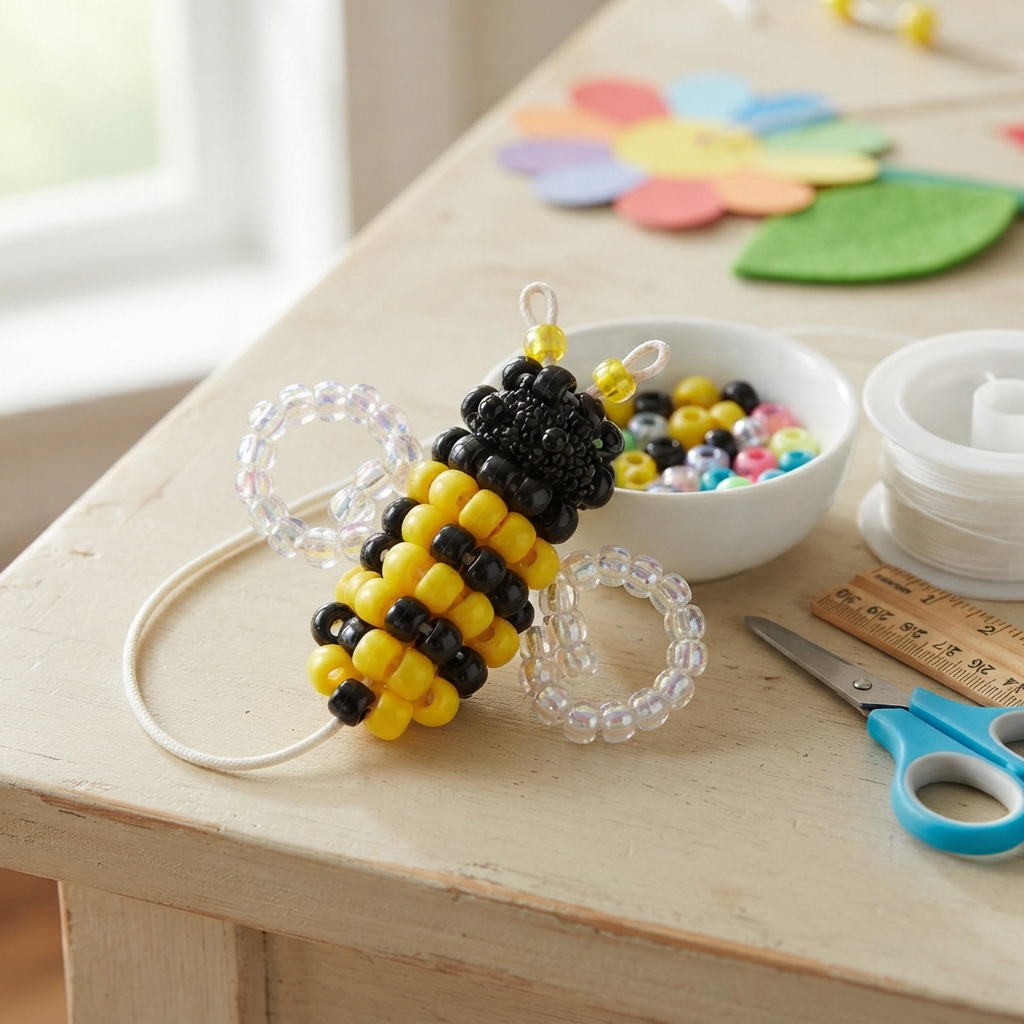 How to Make a Beaded Bee for Children