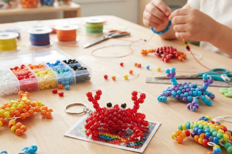 How to Make a Beaded Crab for Children