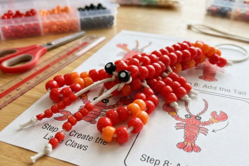 How to Make a Beaded Lobster for Children