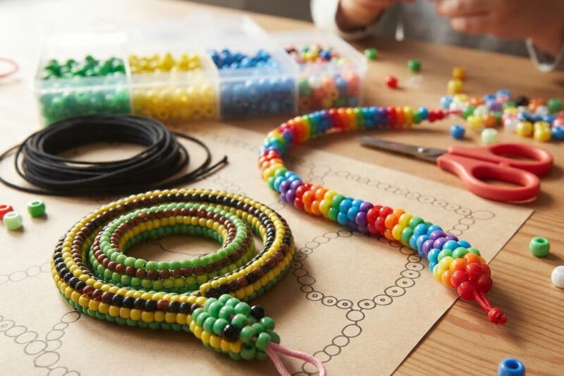 How to Make a Beaded Snake for Children