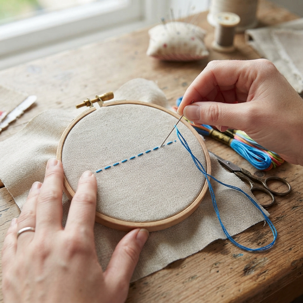Learning the Running Stitch for Beginners
