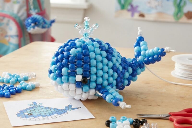 How to Make a Beaded Whale for Children