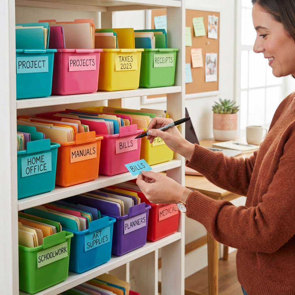 Organize with Colorful Labels