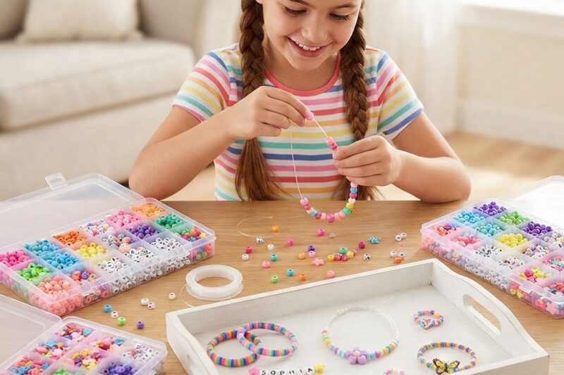 Simple Beaded Jewelry for Children