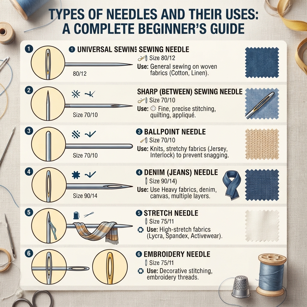 Types of Needles and Their Uses